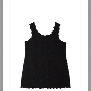 Haystacks Women’s Black Textured Sleeveless Tank Top Size Large